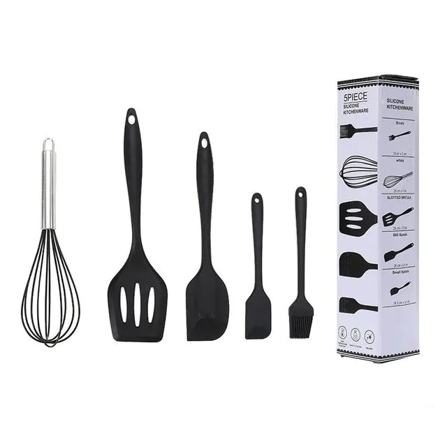 5/12pc Kitchen Utensil Set Wooden Handle